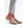 Moteriški smėlio spalvos dirbtiniai zomšiniai loafers Recereria | Mokasinai moterims | jai24.lt