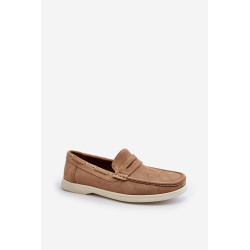 Vyriški mokasinai iš dirbtinės zomšos smėlio spalvos Rivanell 199795