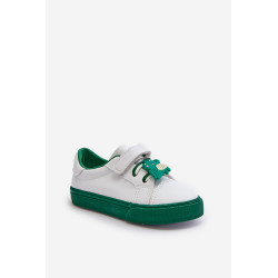 Vaikiški sportbačiai treniruokliai su lankeliu baltai žaliai Pennyn 199802