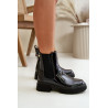 Juodos spalvos blizgūs batai su užtrauktuku Groesta | Auliniai batai moterims | jai24.lt