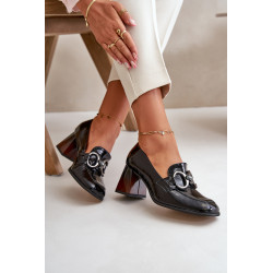 Odiniai siurbliai su dekoracija Juoda Laura Messi 2845 199816