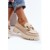Moteriški odiniai mokasinai su dekoracija CheBello 4369 Beige | Mokasinai moterims | jai24.lt