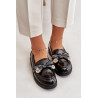 Moteriški mokasinai su lankeliu S.Barski HY42-331 Juodi | Mokasinai moterims | jai24.lt