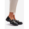 Moteriški mokasinai su lankeliu S.Barski HY42-331 Juodi | Mokasinai moterims | jai24.lt