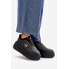 Sneakers Moteriški sportiniai batai, izoliuoti ant masyvaus pado, juodo Verissha | Kedai | jai24.lt