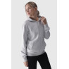 Moteriškas gobtuvas su užtrauktuku medvilnė 4F pilka 4FWMM00TSWSF1467-27M | Drabužiai internetu | jai24.lt