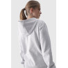 Moteriškas gobtuvas su užtrauktuku medvilnė 4F pilka 4FWMM00TSWSF1467-27M | Drabužiai internetu | jai24.lt