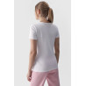 Lygūs moteriški marškinėliai su logotipu, balti 4F 4FWMM00TTSHF1845-10S | Maikutės moterims | jai24.lt