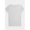 Lygūs moteriški marškinėliai su logotipu, balti 4F 4FWMM00TTSHF1845-10S | Maikutės moterims | jai24.lt