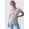 Lygūs moteriški marškinėliai su logotipu, balti 4F 4FWMM00TTSHF1845-10S | Maikutės moterims | jai24.lt