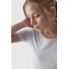 Lygūs moteriški marškinėliai su logotipu, balti 4F 4FWMM00TTSHF1845-10S | Maikutės moterims | jai24.lt