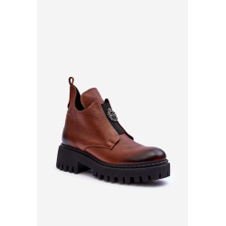 Zazoo 60451 moteriški odiniai kulkšnies batai su dekoracija tamsiai žalios spalvos 199849