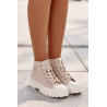 Aukšto audinio platforminiai sportbačiai Big Star LL274160 Beige | Kedai | jai24.lt