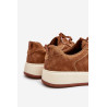 Vyriški sportbačiai su platforma, zomšiniai Big Star OO174014 rudi | Kedai vyrams | jai24.lt