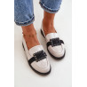 Lakuoti moteriški mokasinai su dekoracija Black Vinceza 58389 | Mokasinai moterims | jai24.lt