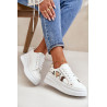 Moteriški sportbačiai ant platformos su dekoratyviniu raštu White Orlian | Kedai | jai24.lt