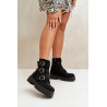Apšiltinti batai su dekoracija juodi Ciascia | Auliniai batai moterims | jai24.lt