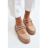 Moteriški Brogues su petnešėlėmis Beige Rialuna | Pavasariniai batai | jai24.lt