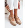 Moteriški Brogues su petnešėlėmis Beige Rialuna | Pavasariniai batai | jai24.lt