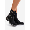 Moteriški žemakulniai batai su sagtimis Juoda Zudra | Auliniai batai moterims | jai24.lt