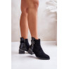 Elegantiški kulkšnies batai su izoliuotais kulnais MR880-040 juodi | Auliniai batai moterims | jai24.lt