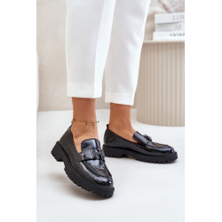 Lakuoti moteriški mokasinai Vinceza 62187 juodi 199934