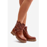 Moteriški zomšiniai batai plokščiu kulnu 3610 Lewski Cappucino | Auliniai batai moterims | jai24.lt