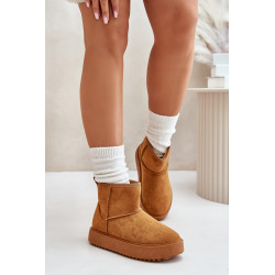 Moteriški sniego batai ant platformos, pagaminti iš ekologiškos zomšos juodos spalvos Ateria 199970