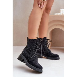 Puošni moteriški darbiniai batai, izoliuoti D&A juodi MR880-017 200004