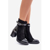 Moteriški batai su izoliuotu kulkšniu juodi D&A MR880-085 | Auliniai batai moterims | jai24.lt