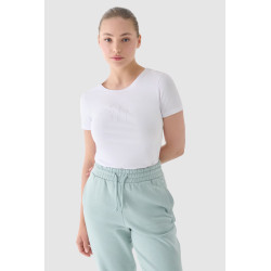 Moteriški marškinėliai su raštu 4F juodi 4FWMM00TTSHF1846-20S 200021