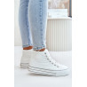 Šilti moteriški sportbačiai su platforma OO274A473 Balti | Kedai | jai24.lt