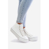 Šilti moteriški sportbačiai su platforma OO274A473 Balti | Kedai | jai24.lt