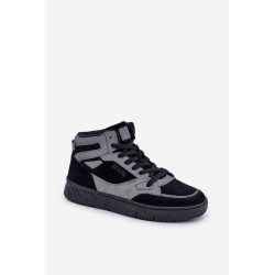 Zomšiniai vyriški sportbačiai Big Star OO174303 Hi-Poly System juoda-pilka 200034