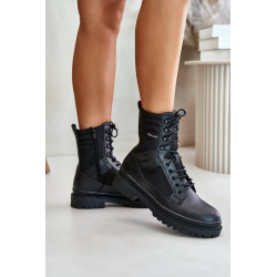 Odiniai kulkšnies batai vyriški izoliuoti Big Star OO174164 juodi 200038