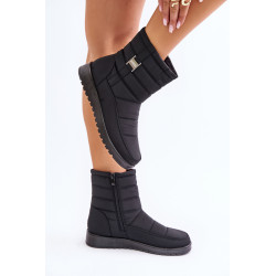 Lengvi moteriški sniego batai su užtrauktuku Juoda Mezitha 200046