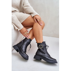 Odiniai kulkšnies batai darbininkams izoliuoti su užtrauktuku Black Elosie 200051