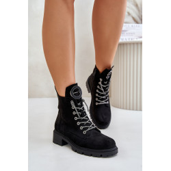 Izoliuoti batai su dekoratyviniu suvarstymu Vinceza 16465 Black 200064