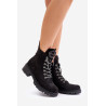 Izoliuoti batai su dekoratyviniu suvarstymu Vinceza 16465 Black | Auliniai batai moterims | jai24.lt
