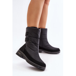 Moteriški Sniego Batai Su Užtrauktuku Progress PROGJ-21-16 Juodi 200106