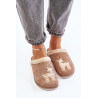 Moteriški Šlepetės Su Elniu Inblu CT000034 Beige | Šlepetės | jai24.lt
