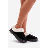 Moteriški Šlepetės Su Pūku Juodos Zinntia | Šlepetės | jai24.lt
