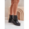 Odiniai Lakuoti Auliniai Batai Ant Platformos Ir Kulno Maciejka 06762-01 Juodi | Auliniai batai moterims | jai24.lt