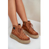 Suede Batai Masyviame Platformoje Maciejka 06309-29 Rudas | Auliniai batai moterims | jai24.lt