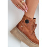 Suede Batai Masyviame Platformoje Maciejka 06309-29 Rudas | Auliniai batai moterims | jai24.lt