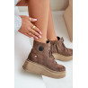 Suede Batai Masyviame Platformoje Maciejka 06309-29 Rudas | Auliniai batai moterims | jai24.lt
