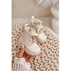 Šilti Vaikiški Batai Su Meškiuku Ant Užtrauktuko Bežiniai Enchanta 200165