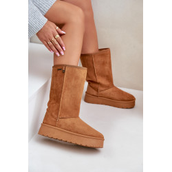 Aukšti Žieminiai Batai Ant Platformos Big Star OO274893 Rudas 200195