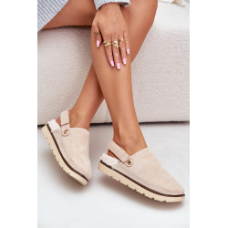 Moteriški Šlepetės Storame Pade Su Pūkais Ir Sagtimi Juodos Linneola 200198