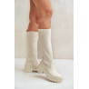 Batai Su Elastingu Šonu Ant Lygio Kulno Šviesiai Bežiniai Mesidra | Ilgaauliai batai | jai24.lt
